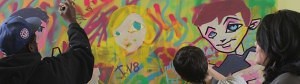 Graffiti workshop at Dv8 Sussex